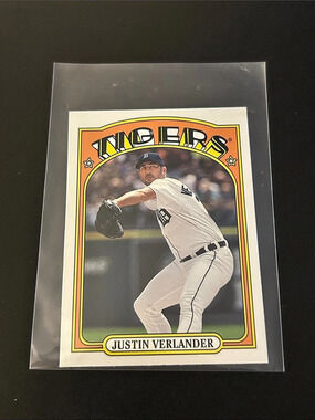 2013 Topps #TM-20 Justin Verlander - 1972 Topps Mini - Detroit Tigers
